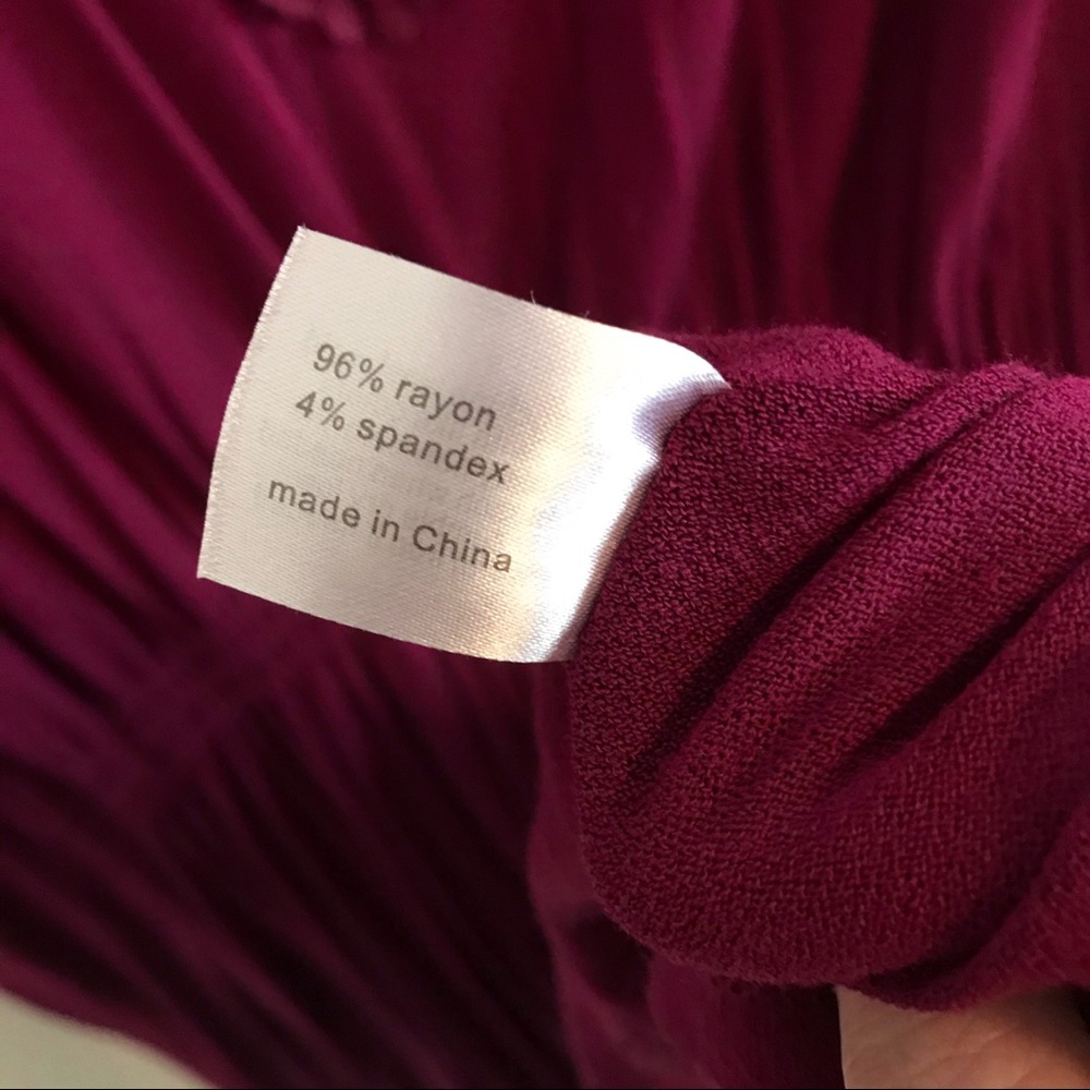 Lane Bryant burgundy top - Picture 3 of 6